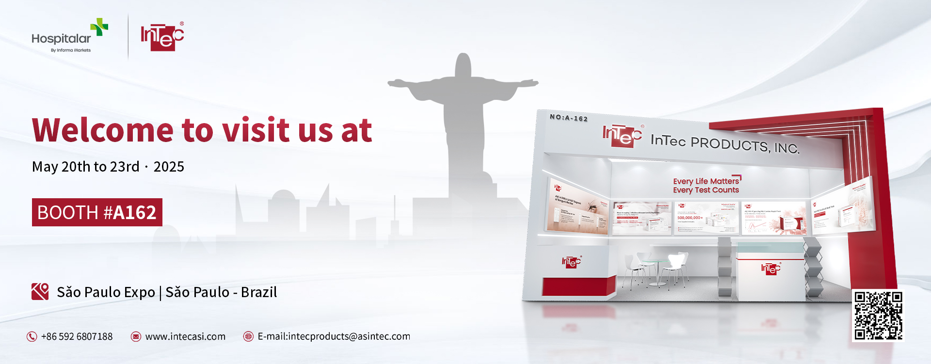 Welcome to visit us at Hospitalar 2025！